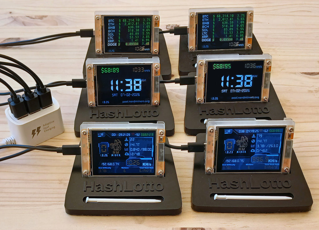 2026 NerdMiner V2 Solo Bitcoin Miner (ESP32)