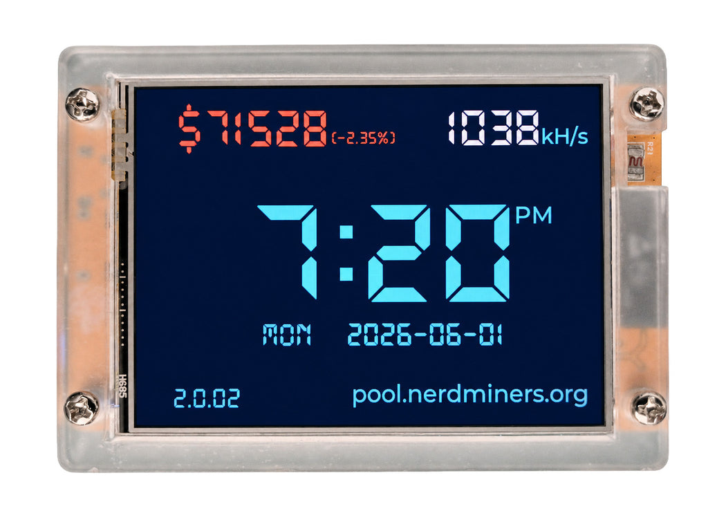 2026 NerdMiner V2 Solo Bitcoin Miner (ESP32)