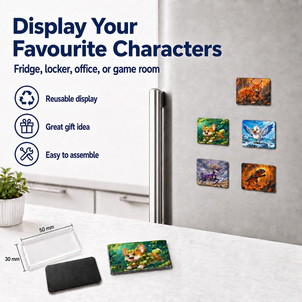 Magnet My Cards 30 x 50mm Card Art Magnet Kit with Storage Box – 20 Pack